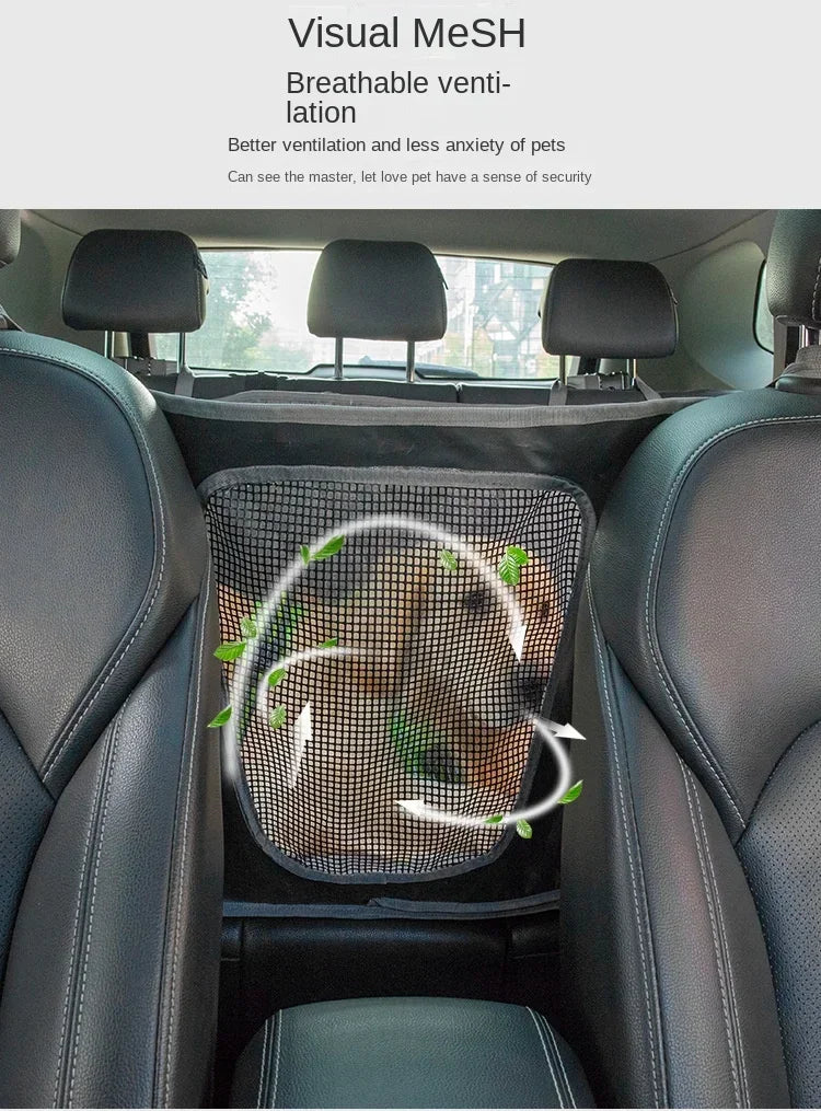 Trail & Tails Waterproof Dog Car Seat Cover — Hammock Style with Safety Pad