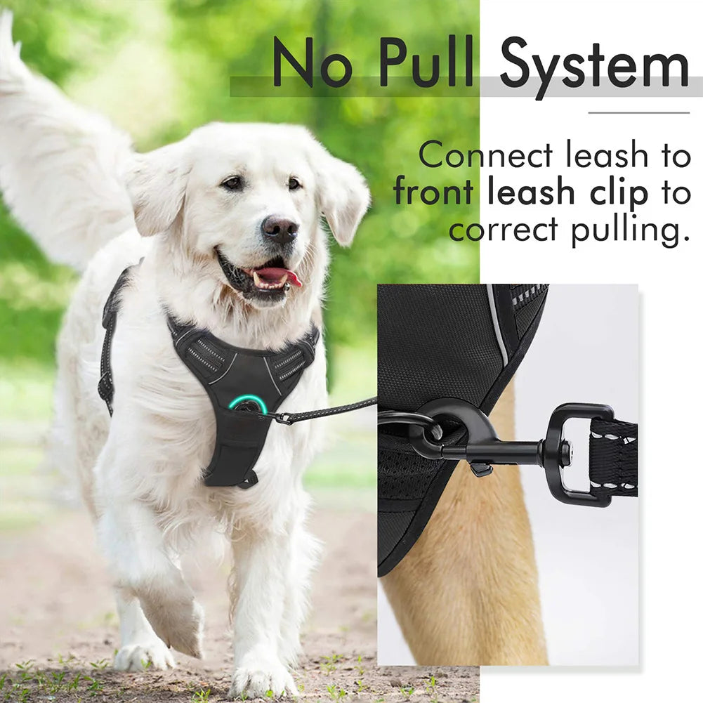 Trail & Tails No-Pull Dog Harness — Reflective, Adjustable & Adventure-Ready