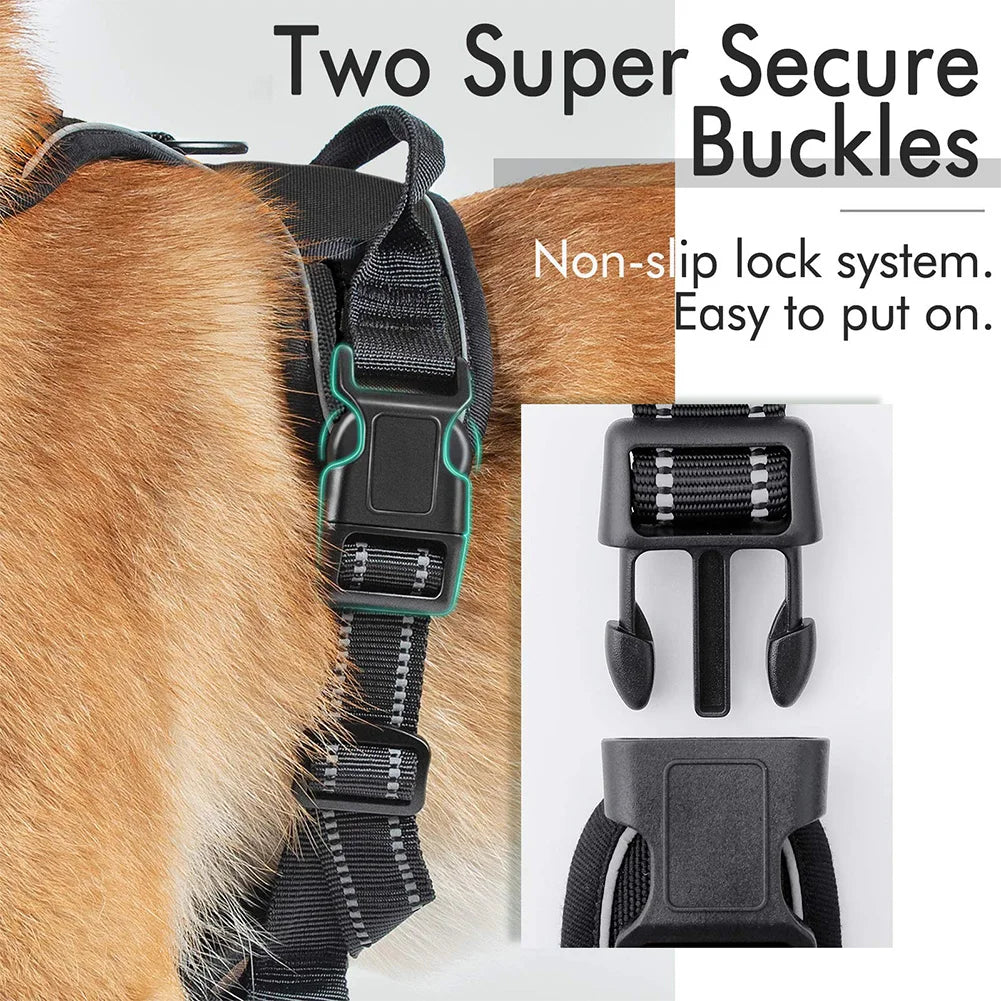 Trail & Tails No-Pull Dog Harness — Reflective, Adjustable & Adventure-Ready