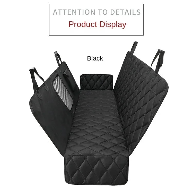 Trail & Tails Waterproof Dog Car Seat Cover — Hammock Style with Safety Pad