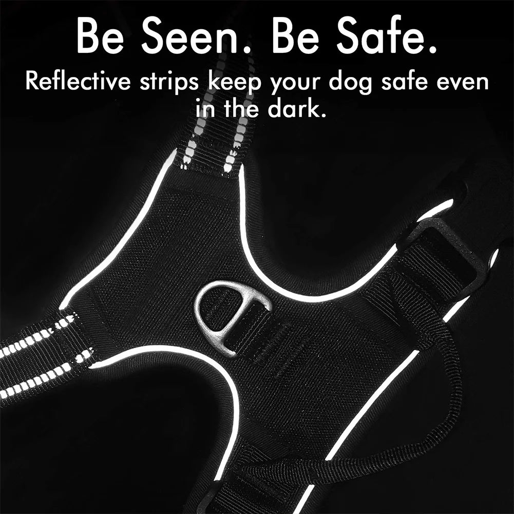 Trail & Tails No-Pull Dog Harness — Reflective, Adjustable & Adventure-Ready