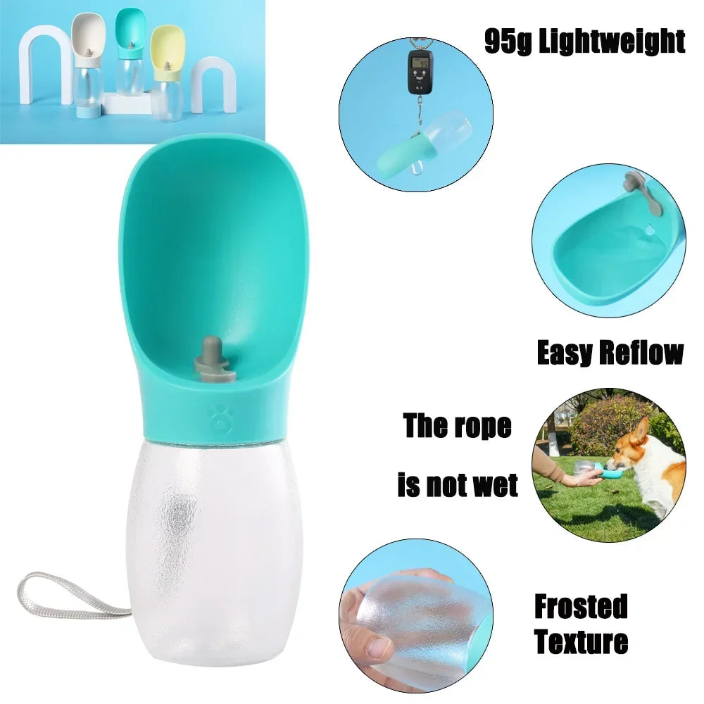 Trail & Tails Portable Pet Water Bottle — Leakproof Travel Hydration for Dogs & Cats