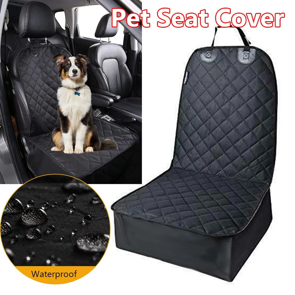 Trail & Tails Front Seat Pet Cover — Waterproof, Non-Slip, and Travel-Ready
