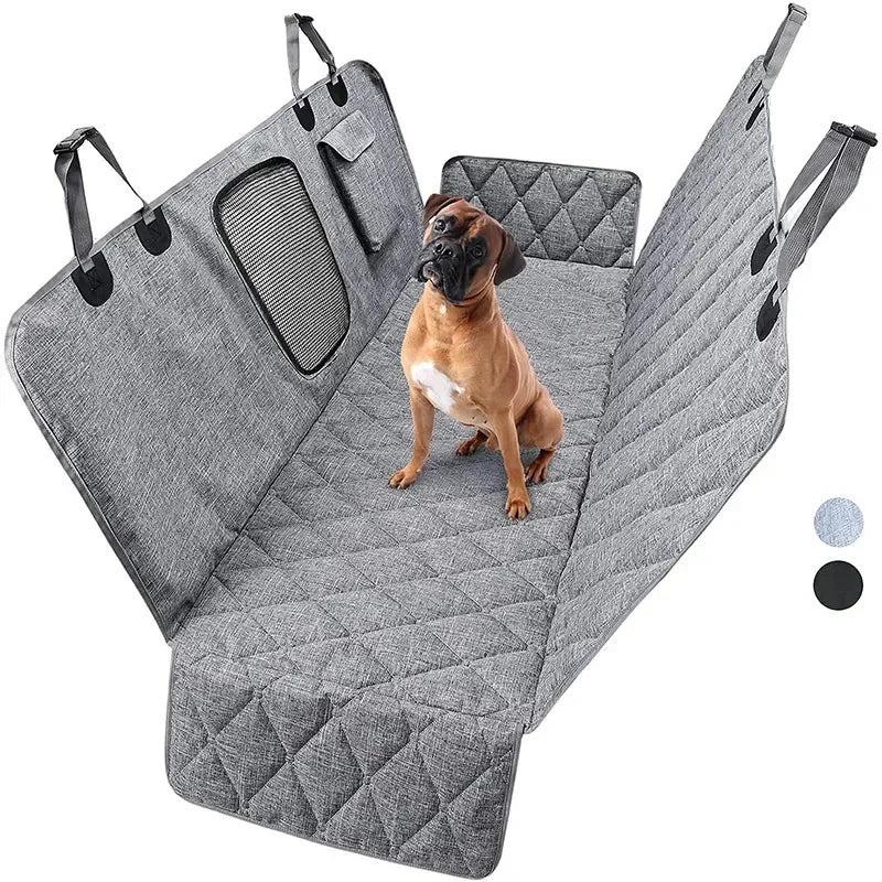 Trail & Tails Waterproof Dog Car Seat Cover — Hammock Style with Safety Pad
