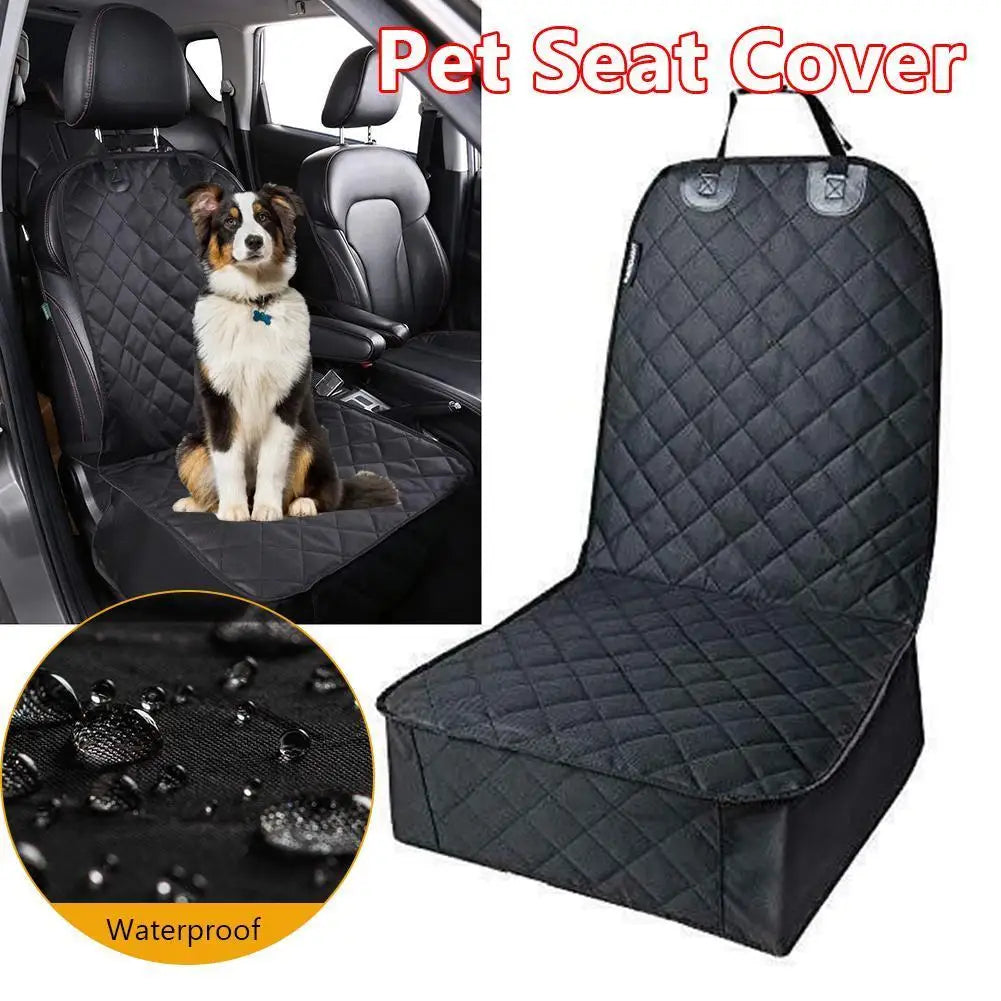 Trail & Tails Front Seat Pet Cover — Waterproof, Non-Slip, and Travel-Ready