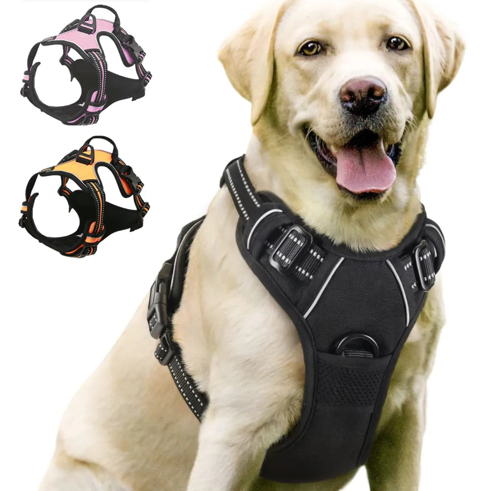 Trail & Tails No-Pull Dog Harness — Reflective, Adjustable & Adventure-Ready