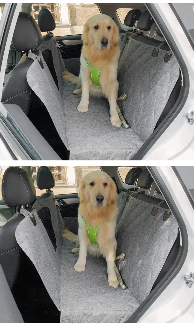 Trail & Tails Waterproof Dog Car Seat Cover — Hammock Style with Safety Pad