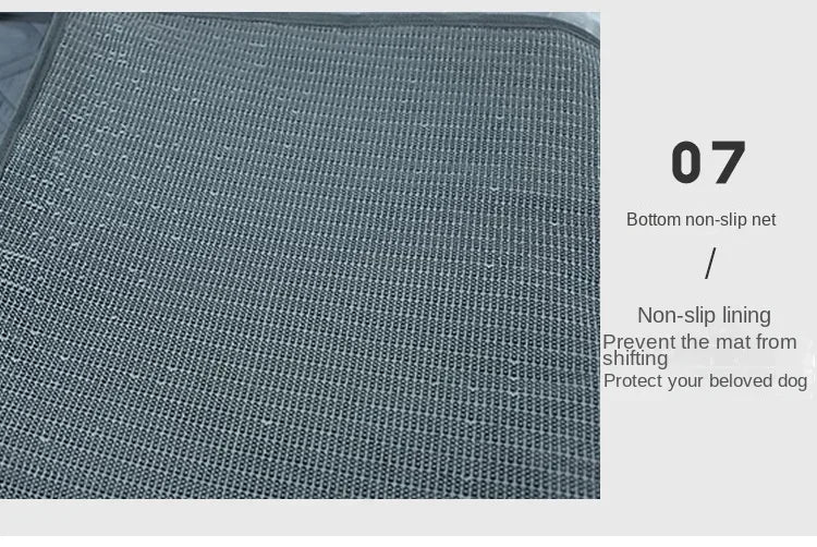 Trail & Tails Waterproof Dog Car Seat Cover — Hammock Style with Safety Pad