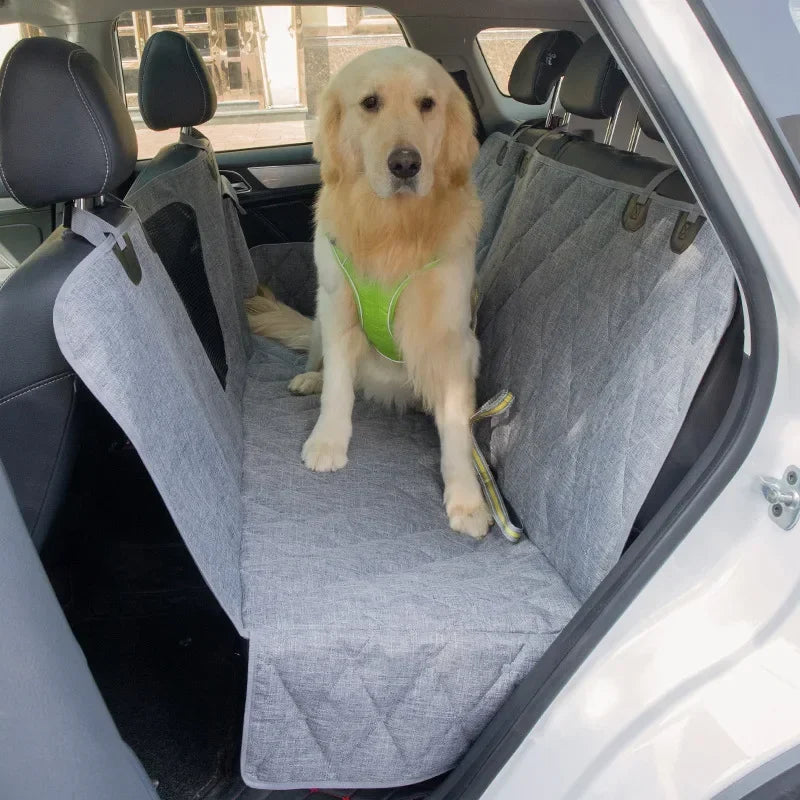 Trail & Tails Waterproof Dog Car Seat Cover — Hammock Style with Safety Pad